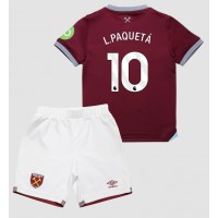 Dres West Ham United Lucas Paqueta #10 Domaci za djecu 2025-26 Kratak Rukav (+ kratke hlače)